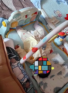 贝恩施婴儿健身架3-6个月宝宝脚踏钢琴玩具0-1岁新生儿礼盒满月礼物实用