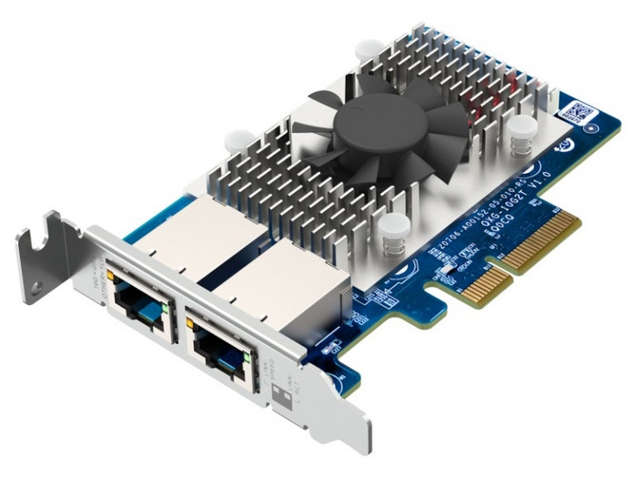 威联通发布 QXG-10G10T 网卡，双万兆、支持 SMB、NAS和PC可用