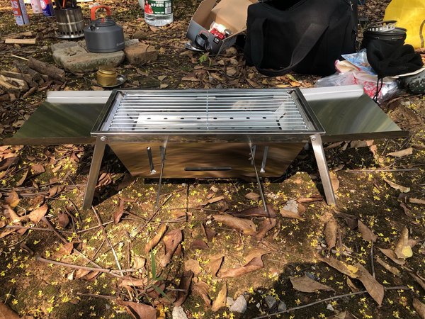 休闲登山装备098 不锈钢折叠烧烤炉