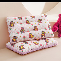 迪士尼（Disney）儿童安抚豆豆枕幼儿园午睡可水洗枕头透气多样草莓熊