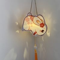 提着小兔子灯笼出门赏月咯