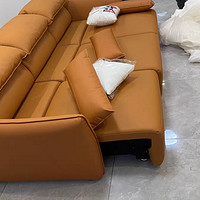 真皮沙发头层牛皮现代简约客厅轻奢小户型组合电动床三人折叠功能：一种生活