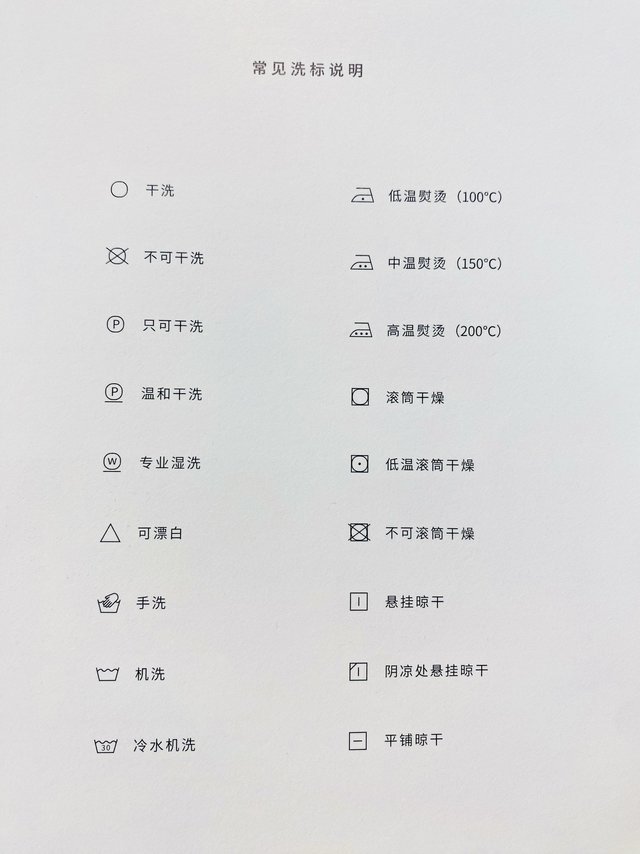 衣物的常见洗标都是什么意思？不同面料怎样清洗？建议收藏
