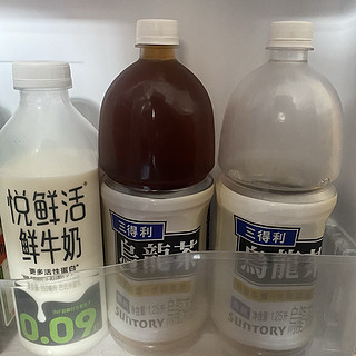 两分钱买了两瓶1.25L的三得利乌龙茶