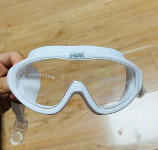 匹克成人游泳镜男女高清防雾防水大框一体专业潜水游泳眼镜装备透明白