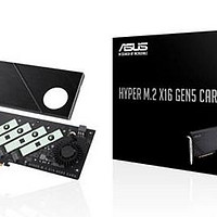 华硕推出 Hyper M.2 x16 Gen5 扩展卡：可拓展四个 PCIe 5.0 SSD