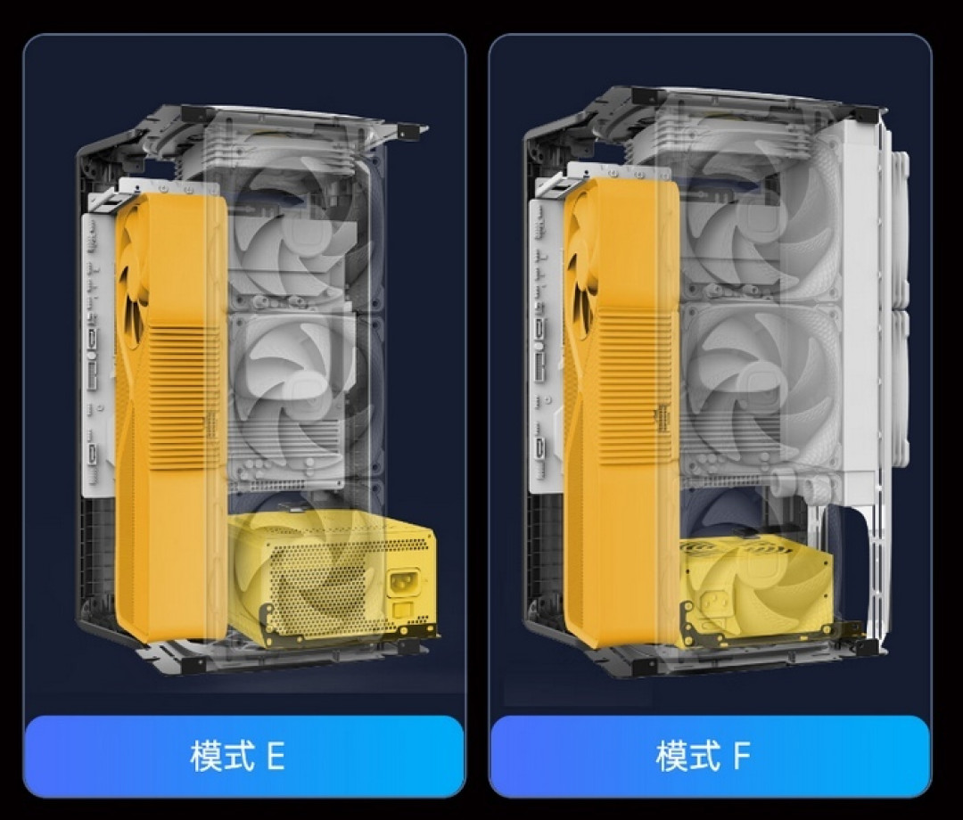 几何未来推出 Model 2 ARK“方舟”机箱,可竖放/平卧、主板可灵活调整,能上双360mm水冷
