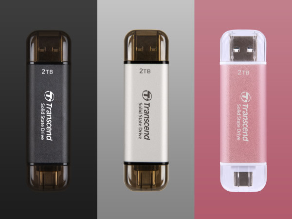 跟 iPhone 15 同色：Transcend 创见发布 ESD300 和 ESD310 两款U盘，性能优异