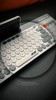 进击的黑灰键盘鼠标套装：宏碁 (acer) 双模台式机电脑笔记本手机平板通用打字外设寂静黑，爆款来袭!