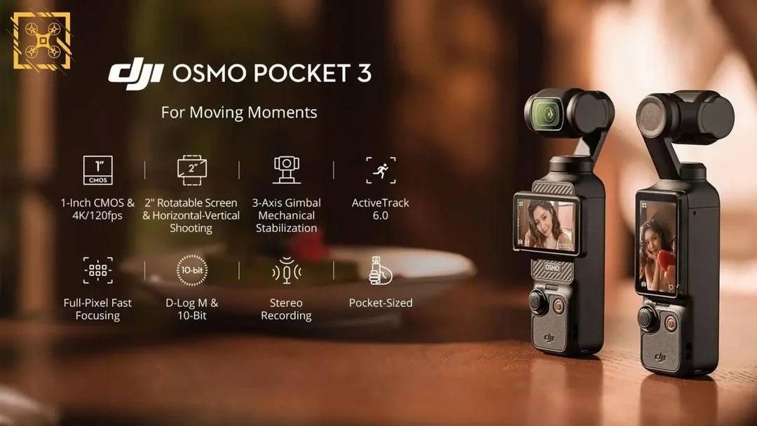 大疆摄像机怎么样一英寸大底DJI OSMO POCKET 3要来了！_什么值得买