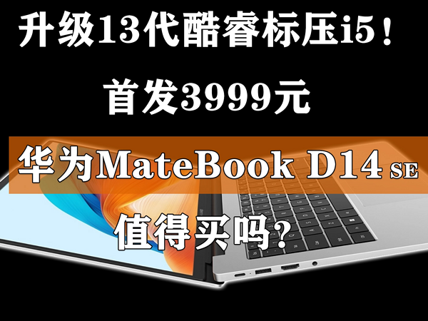 3999元的华为MateBook D14 SE值得买吗？