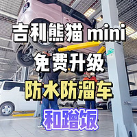 吉利熊猫mini，免费升级防水坡道驻车，惊喜 4S店蹭饭记！