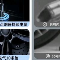 卡斐乐（Cafele）车载充气泵 汽车轮胎打气泵电动打气筒智能胎压检测