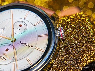 双缝线真皮表带，荣耀手表 4 Pro 棕色旅行使者的品质感