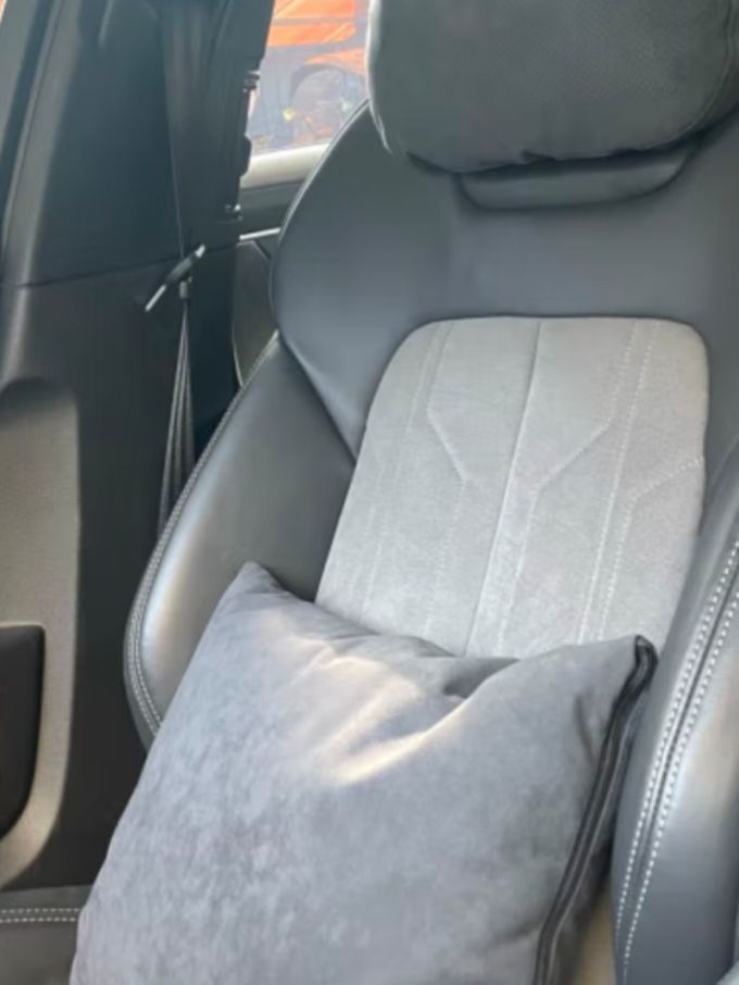 bimll b alcantara汽车头枕颈枕腰靠车载靠枕车用奔驰迈巴赫特斯拉