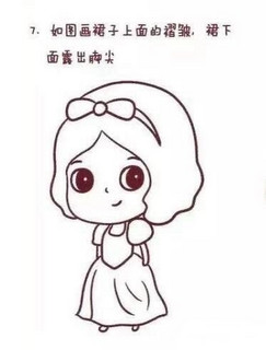 如何画一个白雪公主