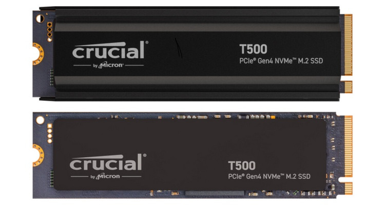 英睿达推出 T500 Gen 4 NVMe SSD，7400MB/s读取、最高 4TB 容量