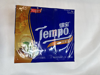 得宝TEMPO手帕纸 苹果木味4层*7张*12包