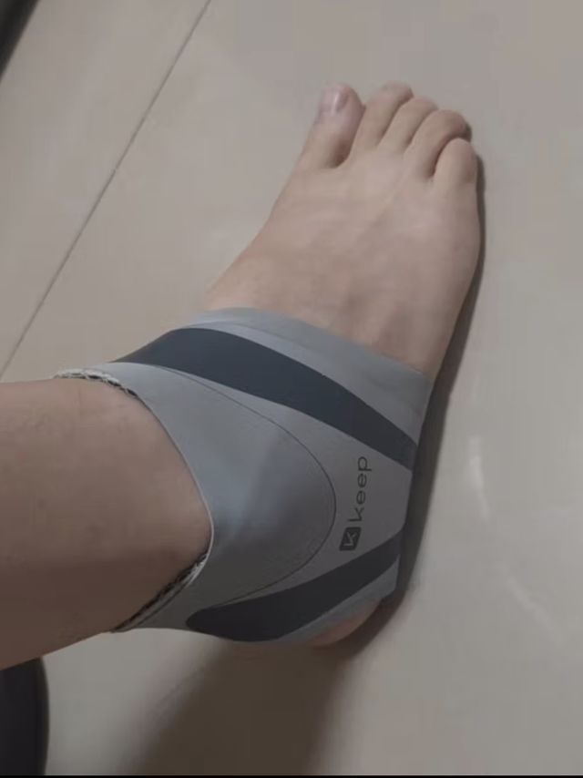 Keep 轻薄开放式护踝护具运动关节保护男女稳固包裹脚踝透气 灰色 S/M