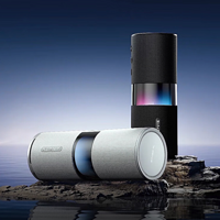 XGENIE未来精灵Sound随声筒AI大模型便携智能音箱超长续航炫彩灯效两台建立组合立体声极夜黑