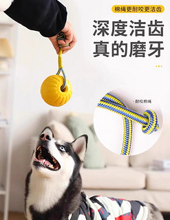 狗狗玩具大型犬圆环飞盘边牧发声拉力环磨牙耐咬解闷神器宠物玩具