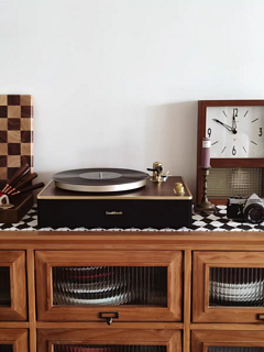 【爆款】黑胶唱片机复古留声机，奢华设计，彰显品位！