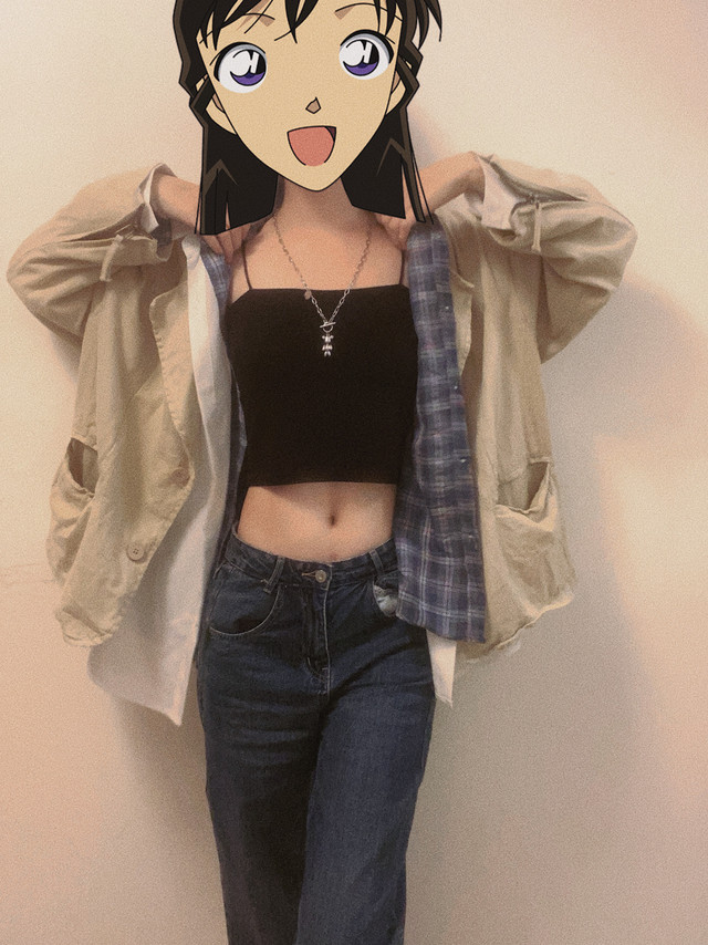 ootd/日系中性风叠穿