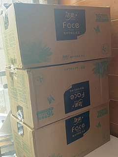 不到25元一箱的洁柔油画Face200g*16卷纸