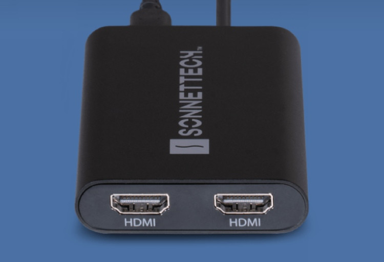苹果新 M3 MacBook 可用：Sonnet 发布 USB-C to Dual 4K 60Hz HDMI 转接器，支持 90W 