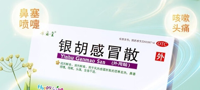 源安堂 银胡感冒散 外用贴-舒缓症状，治愈不适