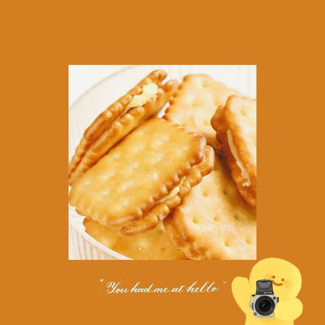 办公室休闲必备，芝士夹心饼干，酥脆美味，不容错过!