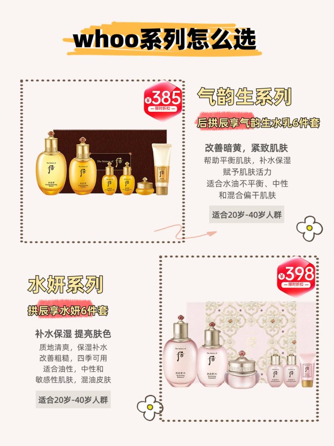 后护肤套装