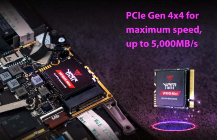 博帝发布 VP4000 Mini 固态硬盘，最高5GB/s读速，掌机及迷你主机可用