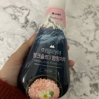 竹盐 韩国进口喜马拉雅粉盐派缤按压式牙膏