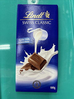  Lindt瑞士莲经典进口排装牛奶巧克力100g