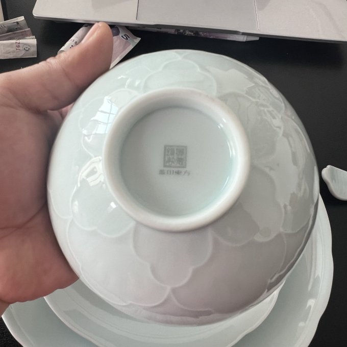 蓝印东方餐具
