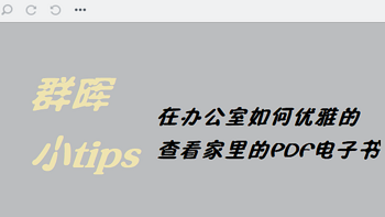 玩转NAS 篇三十五：群晖小tips，在办公室如何优雅的查看家里的PDF电子书 