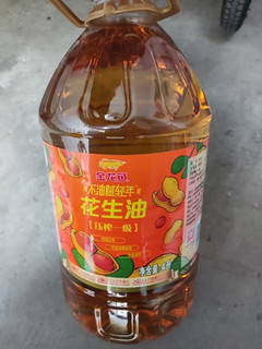 4L 大容量，精选金龙鱼压榨一级花生油，居家烹饪必备