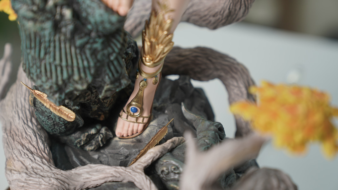 玩模总动员妩媚与矫健并存trieagles永劫无间14雕像迦南金羽圣鹰开箱