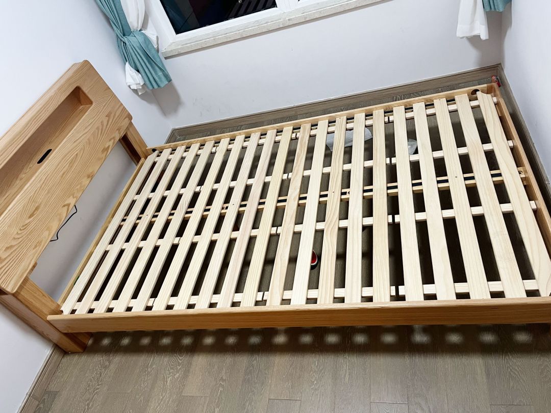 双十一750元入手的源氏木语实木床真不错,实测值这个价.