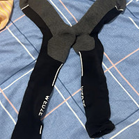 迪卡侬滑雪袜保暖袜底含羊毛长筒高筒运动袜(23新)黑色39~42码 4667524