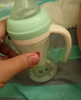 好孩子（gb）婴儿奶瓶 宽口径玻璃奶瓶天使饿魔系列260mL 浅绿 6个月+