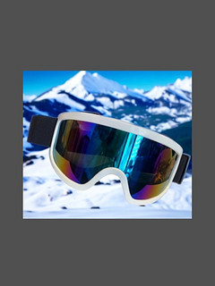 巧丂滑雪镜雪镜炫彩防风镜户外骑行雪地运动护目镜