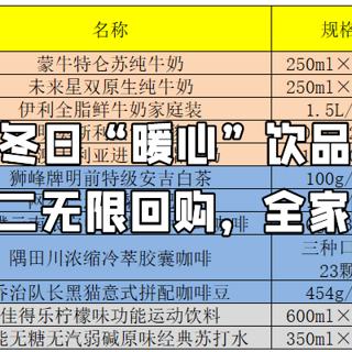 亲测好评！双十二值得无限回购的12款“暖心”饮品，美味健康全家畅饮