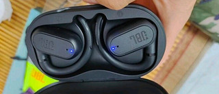 JBL Soundgear sense音悦圈开放式真无线蓝牙耳机骨传导升级空气传导运动跑步挂耳式苹果安卓通用黑色