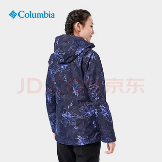 哥伦比亚（Columbia）女银点可拆卸内胆三合一冲锋衣滑雪服