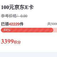 大惊喜！掌上生活3399积分就能换100京东E卡！比换话费值一倍