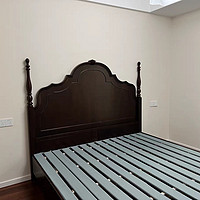 熙和美式法式复古全实木1.8米双人床：现代简约卧室的完美诠释