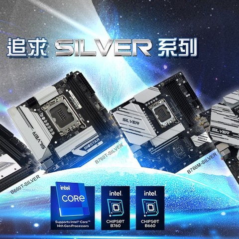 严选专业！映泰搭配酷睿i7-14700K 处理器SILVER 系列主板