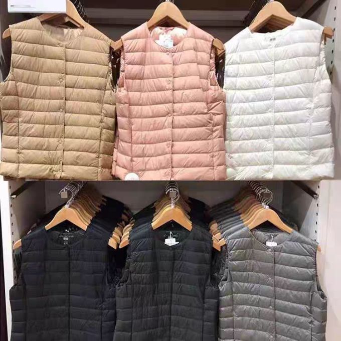 199可入手优衣库这款女生羽绒马甲降价了